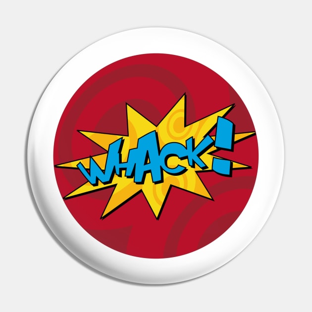 Whack Comic Book Design Pin by markmurphycreative