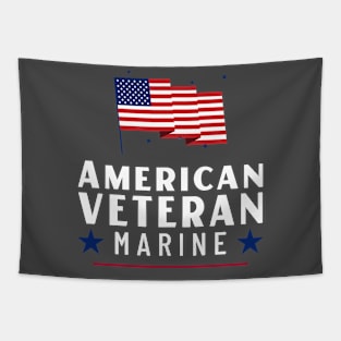 Veterans Day USA Marine Patriot Tapestry