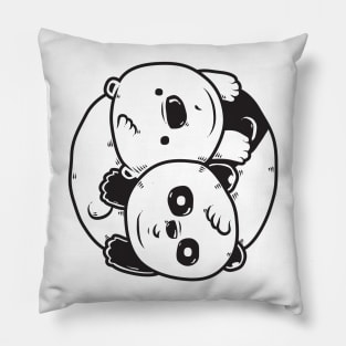 Yin Yang Bear Pillow