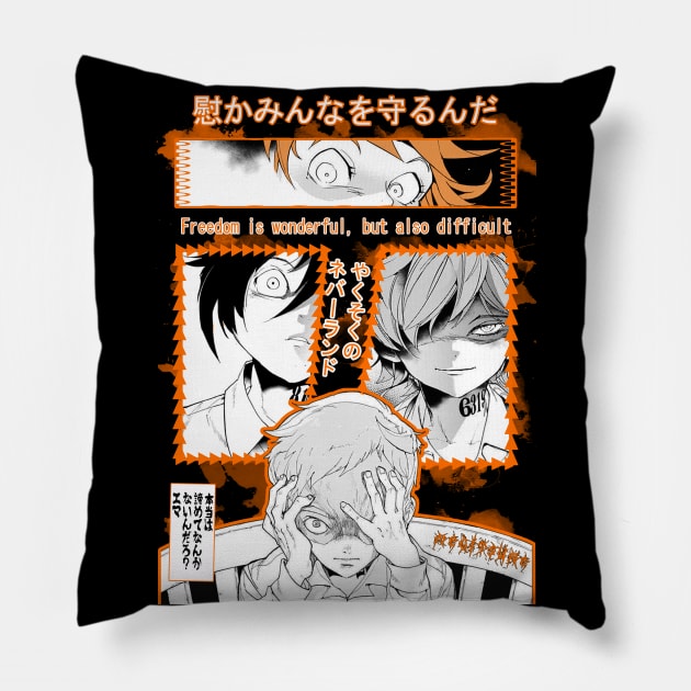 Yakusoku no Neverland Pillow by Megitsune 