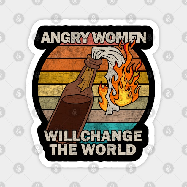 Angry women will change the world Magnet by valentinahramov