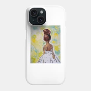 Ballerina girl brown Phone Case