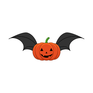 Halloween Pumpkin Bat T-Shirt