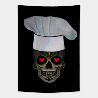 Love Skull Chef Tapestry