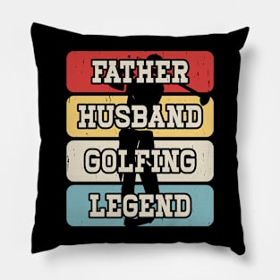 Father Husband Golfing Legend T Shirt For Men Pillow