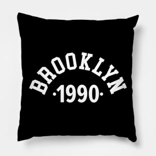 Brooklyn Chronicles: Celebrating Your Birth Year 1990 Pillow