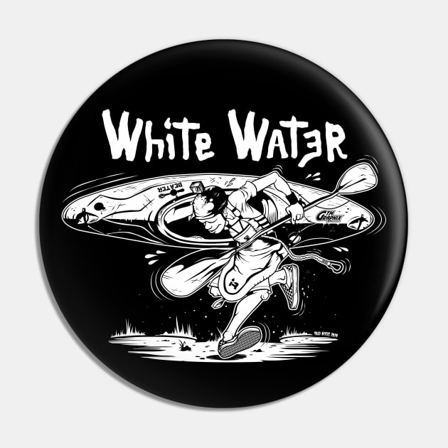 White Water Punk Pin by OutdoorMayhem