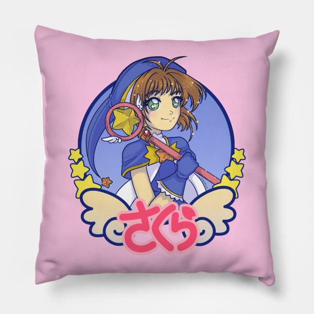 Sakura Kinomoto! Pillow by ekkimu