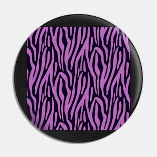 Purple and Black Striped Animal Pattern Design Pin