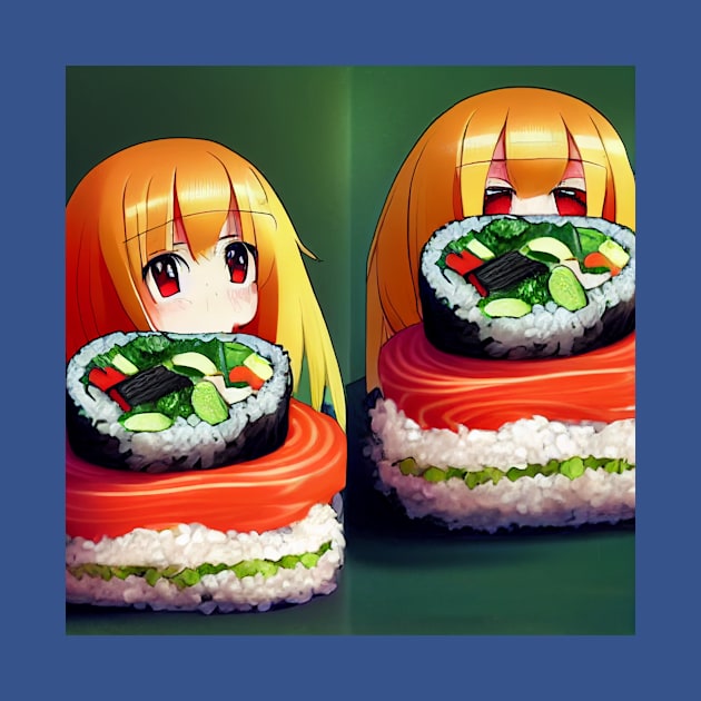 Kawaii Anime Sushi by Grassroots Green