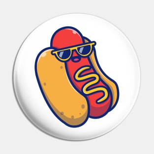 Cute Cool Hotdog Pin