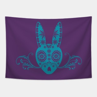 Sugar Skull Bunny Tapestry