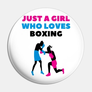 Just a girl who loves boxing Pin