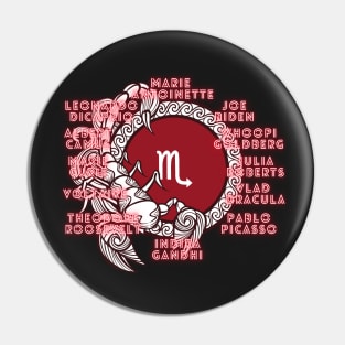 A Scorpio Zodiac Sign Test Pin