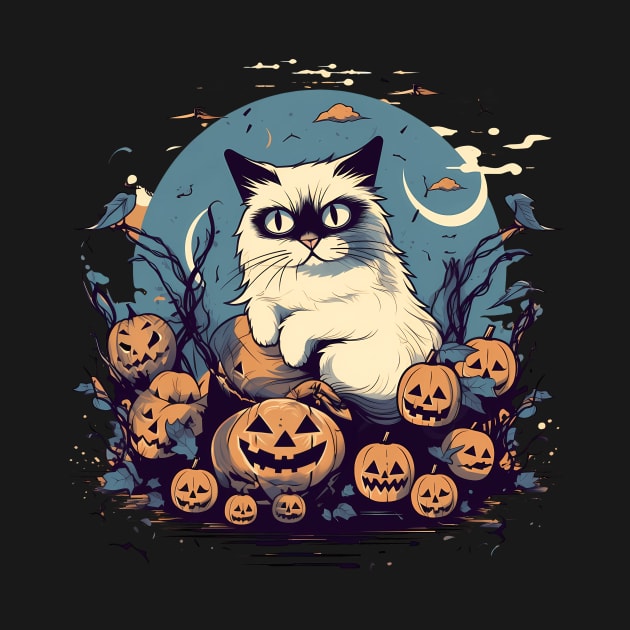 Ragdoll Cat Halloween, Cat Lover by dukito