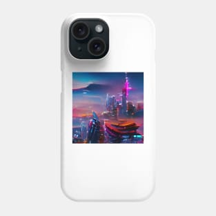 Cyberpunk Aesthetic City View Phone Case