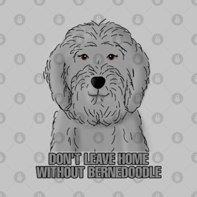 Funny Bernedoodle by Sizukikunaiki