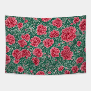 Refined Carnation Elegance Pattern Tapestry