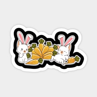 Cute Cats and Easter Day Sticker Magnet