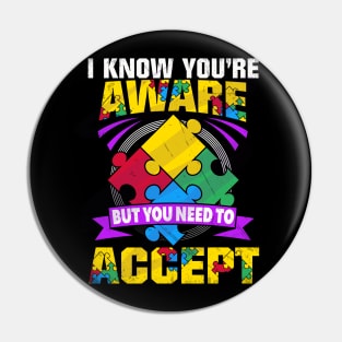autism acceptance  awareness Pin