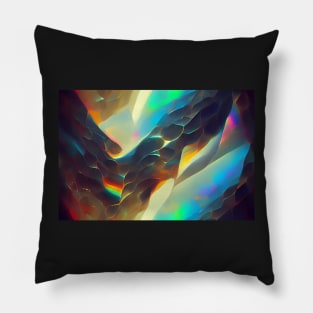 Holographic Crystal Fractured Waves Pillow