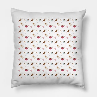 Coffee Cup Pattern Pillow