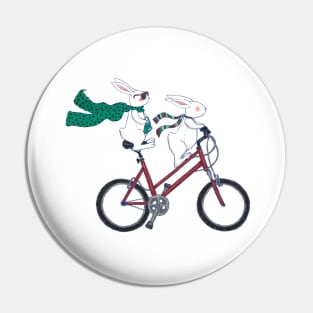 biking bunnies Pin