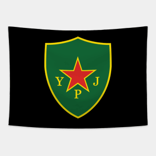 Kurdish Women's Defense Units YPJ Patch Tapestry