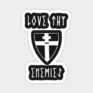 Love Thy Enemies Orthodox Cross Runes Shield Eirene Magnet