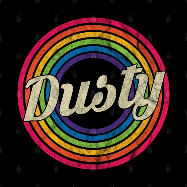 Dusty - Retro Rainbow Faded-Style by MaydenArt