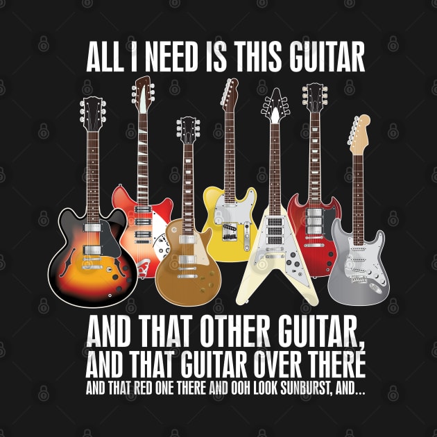 All I Need is This Guitar - Electric Guitar Premium graphic by Vector Deluxe