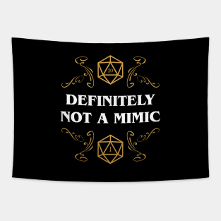 Definitely Not a Mimic Funny RPG Meme Tapestry