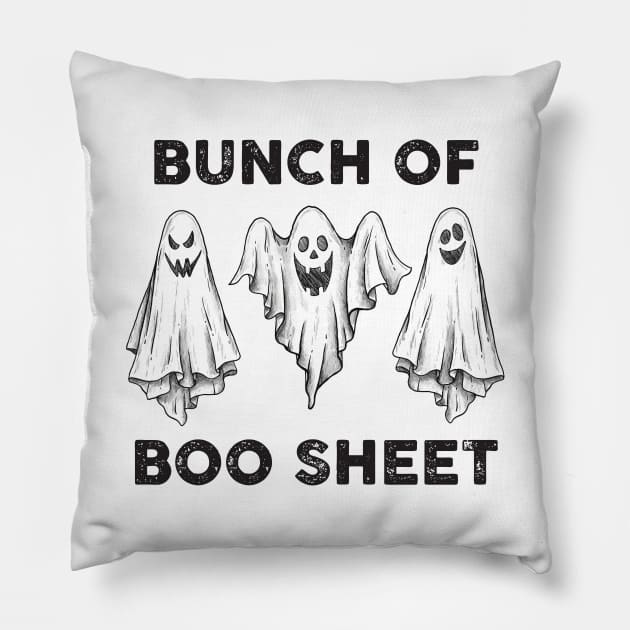 Bunch of Boo Sheet Pillow by TipsyCurator