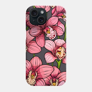 Pink orchids Phone Case