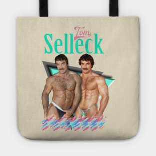 Tom Selleck 80s Aesthetic Design Tote