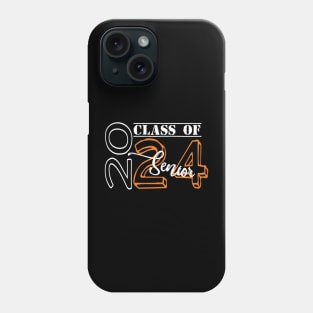 Senior 2024 Class Of 2024 Graduation Or First Day Of School Phone Case