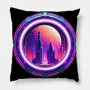 Synthwave Transmissions Pillow