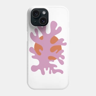 Pink, Orange Leaves Matisse Inspired Abstract Phone Case