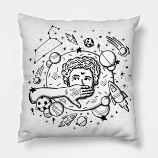 Space Boy Doodle Pillow