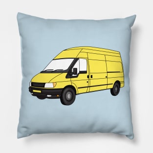 Delivery van illustration Pillow