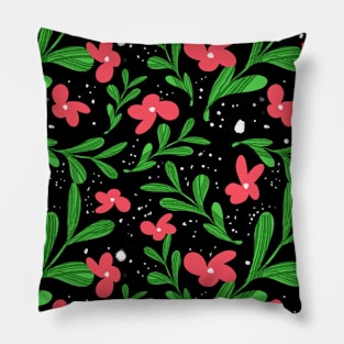 Wild Midnight floral Pillow