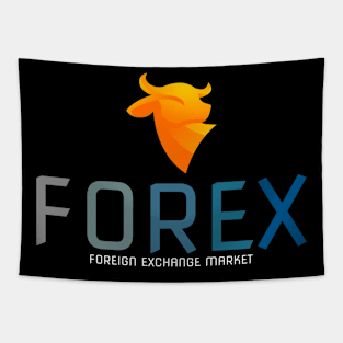 Foreign Exchange Bull Tapestry