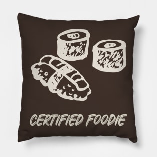 Certified Foodie Sushi Maki Pillow