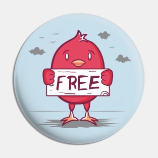 Free Bird Pin