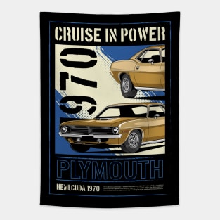 1970 Hemi Cuda Classic Car Tapestry