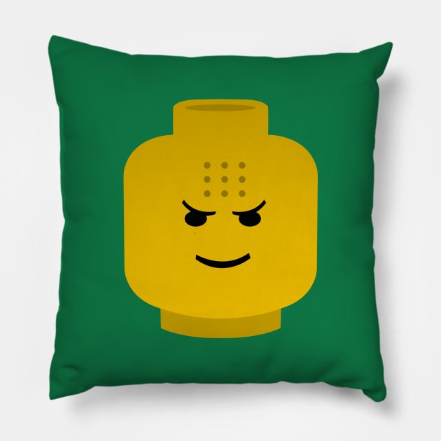 Lego head Shaolin Monk Pillow by ShockDesign