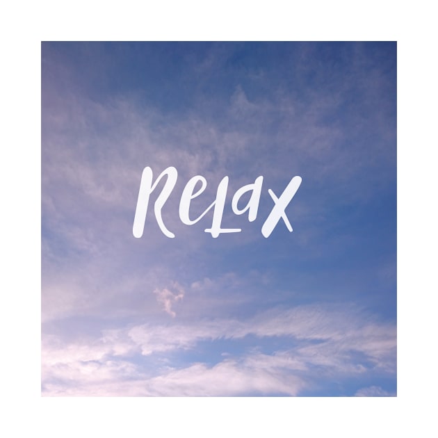 Relax - relaxing blue sky print by bettyretro