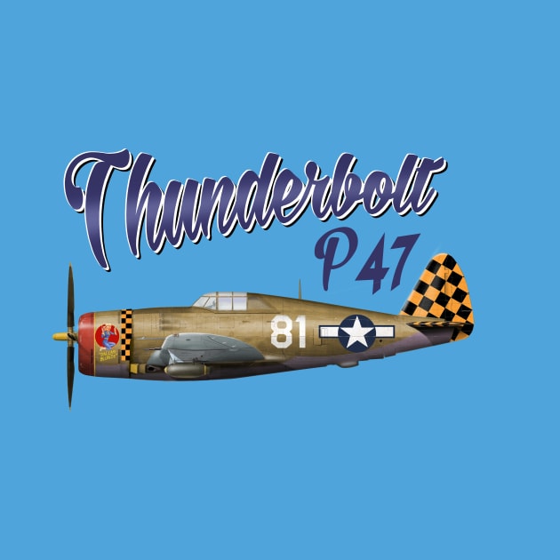 Thunderbolt P-47 Fighter by Spyinthesky