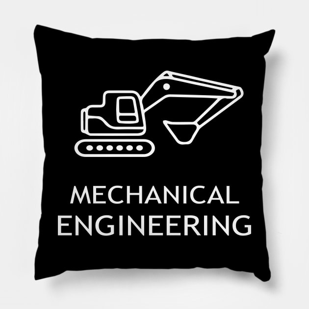 mechanical engineering excavator engineer Pillow by PrisDesign99