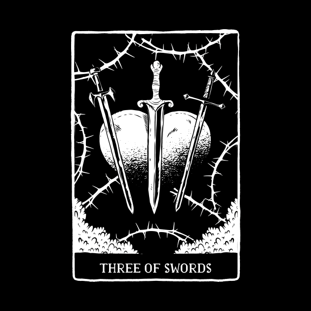 Tarot Minor Arcana Three of Swords by Zone32